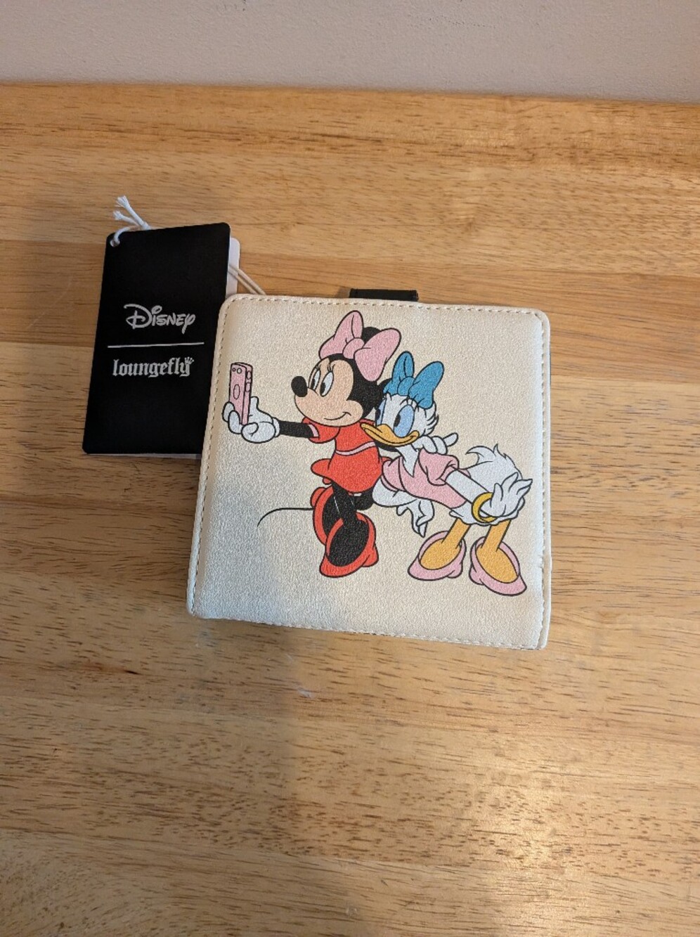 Disney Loungefly Cream Minnie & Daisy Phone Wallet Case